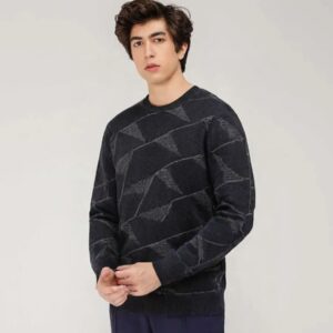 Stylish Geometric Pattern Sweater - Perfect Winter Essential