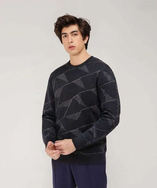 Stylish Geometric Pattern Sweater - Perfect Winter Essential